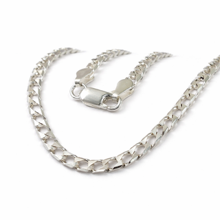 Cadena Plata, Cubano Cuadrado , 12,50gr / 60cm / 5mm