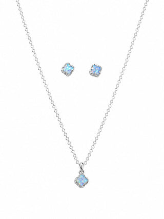 Set Trébol Plata