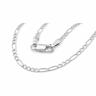 Cadena Plata, Figaro, 11,76gr / 70cm / 4mm