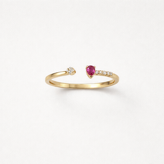 Anillo Ruby Oro 18k