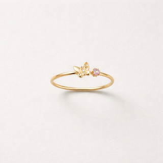 Anillo Mariposa Oro 18k
