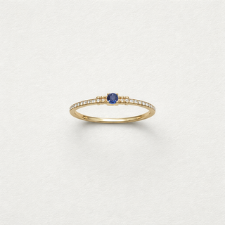 Anillo Zafiro Oro 18k