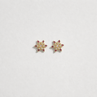 Topos Estrella Rosa Oro 18k