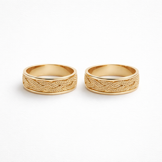 Argollas de matrimonio trenzadas Ref. AMO-02