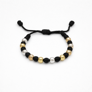 Pulsera Caballero Oro 18k (balín N8)