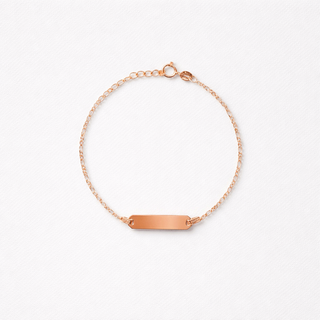 Pulsera Placa Bebé Oro18k  1.06gr / 15cm