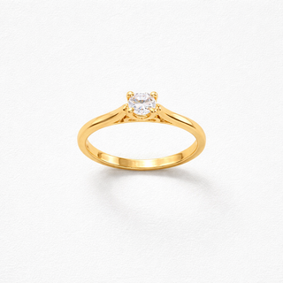 Anillo Solitario Tipo Diamante