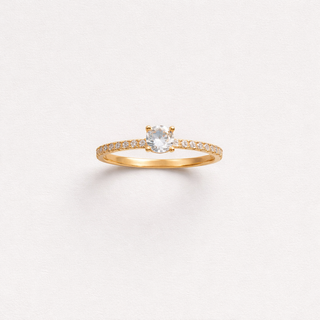 Anillo Solitario Oro 18K