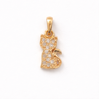 Dije Gato Oro 18k 0.71gr / 2.1cm x 0.8cm