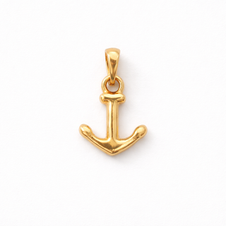 Dije Ancla Oro 18k 0.98gr /  1.6 cm x 0.8 cm
